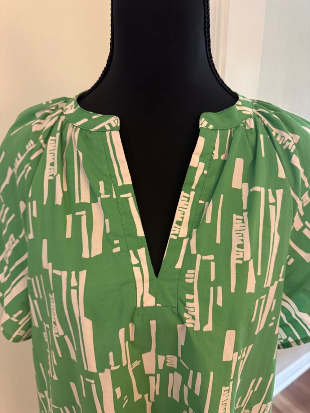 Pinch Green & White Printed Shift Dress - Picture 6 of 12